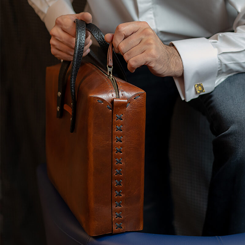 Kumho-- Genuine leather Business Bag