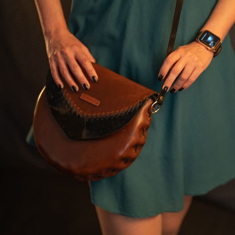Bahar-- Genuine leather cross body bag